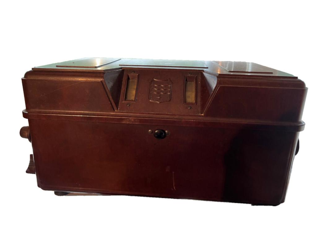 Phillips 2531 radio met 2108 19-inch bakelit-luidspreker, Ophalen, Radio