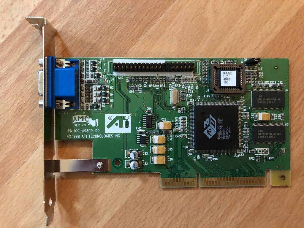 Carte vidéo VGA ATI Rage 2C 3D (AGP), Informatique & Logiciels, Enlèvement, Comme neuf, Interne, ATI Rage