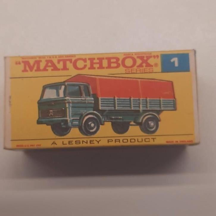 MATCHBOX SERIES UK nr.1 * LEEG DOOSJE * MERCEDES TRUCK*, Ophalen, Gebruikt, Overige typen, Matchbox