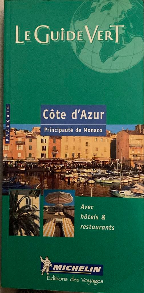 Côte d’azur/monaco le guide vert Michelin, Ophalen of Verzenden, Zo goed als nieuw
