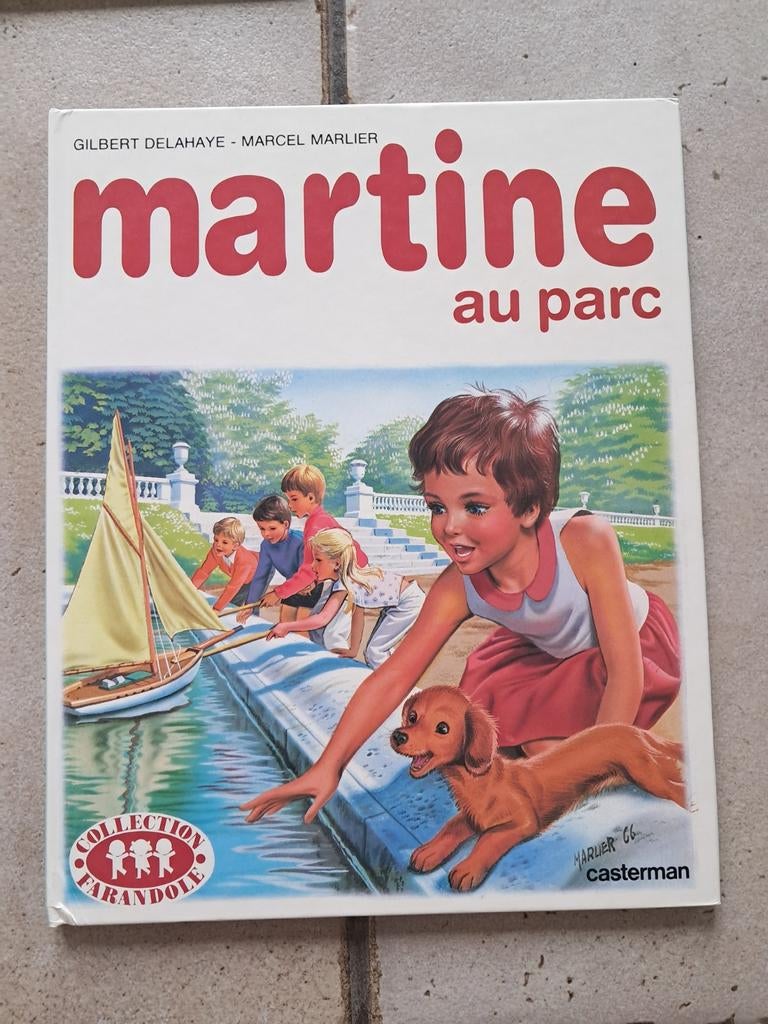 Livre illustré Martine au parc dédicacé Marcel Marlier, Marcel Marlier & Gilbert Delahaye, Garçon ou Fille, Enlèvement ou Envoi