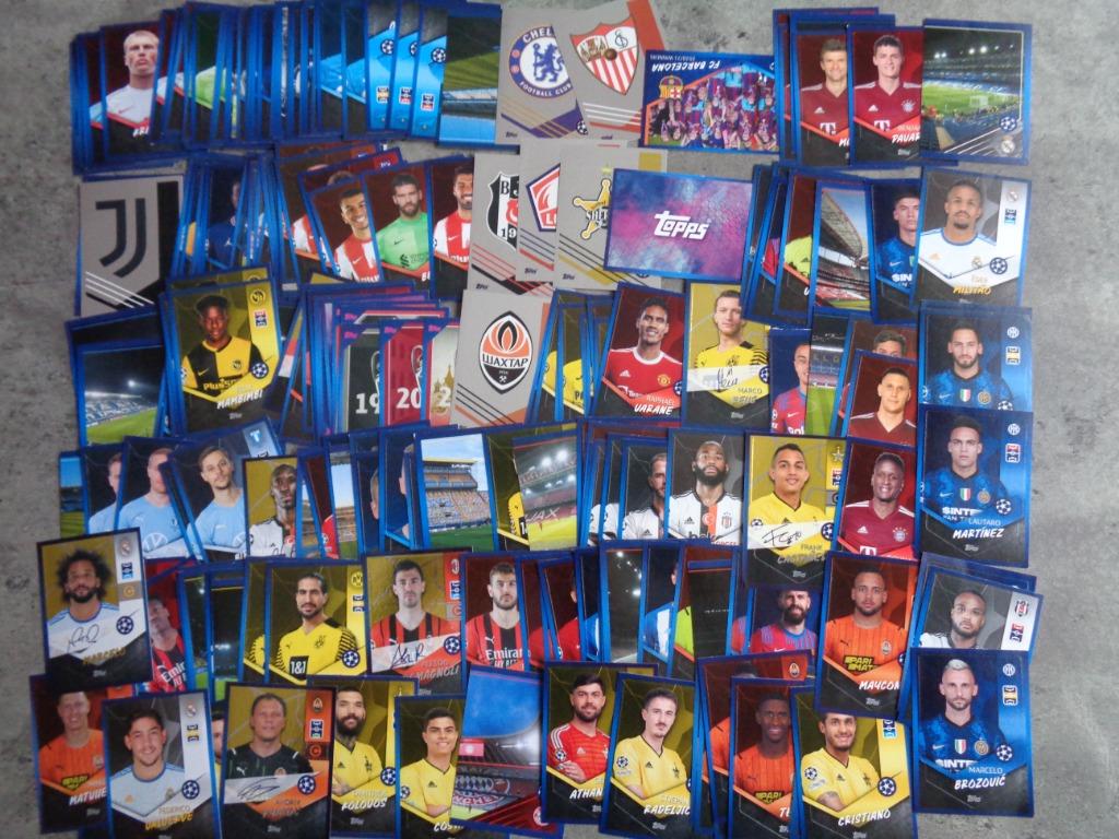 TOPPS CHAMPIONS LEAGUE 2021/22    262X voetbal stickers, Verzenden