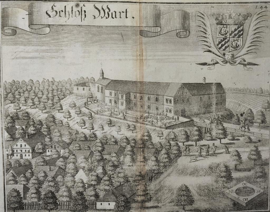 Château de Wart., Antiquités & Art, Art | Eaux-fortes & Gravures, Enlèvement ou Envoi