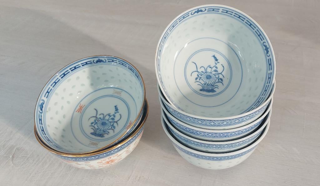 7 bols chinois, Enlèvement, Utilisé, Récipient(s)