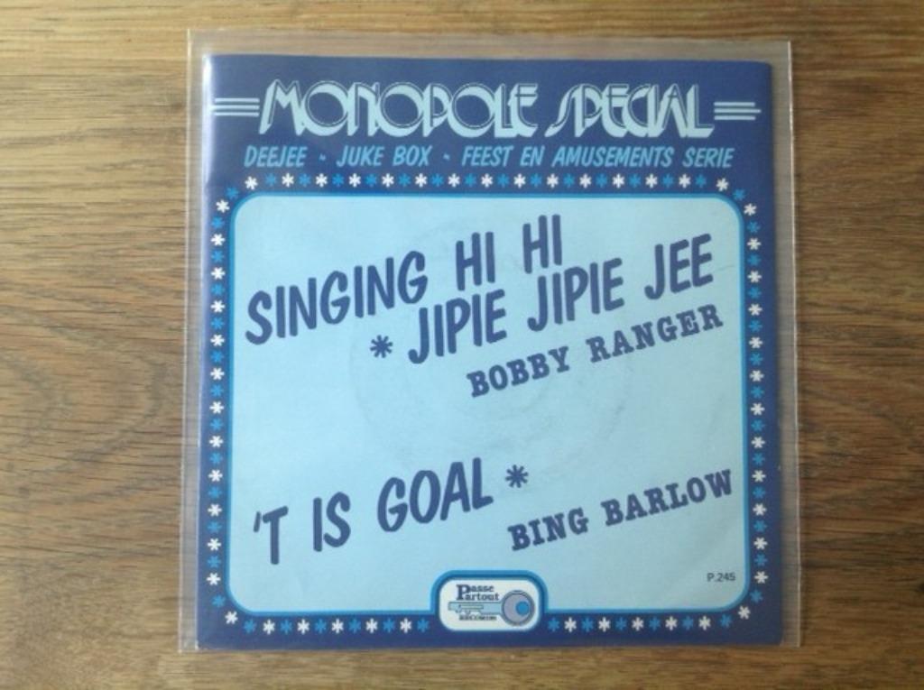 single bobby ranger / bing barlow, Ophalen of Verzenden, 7 inch, Nederlandstalig, Single
