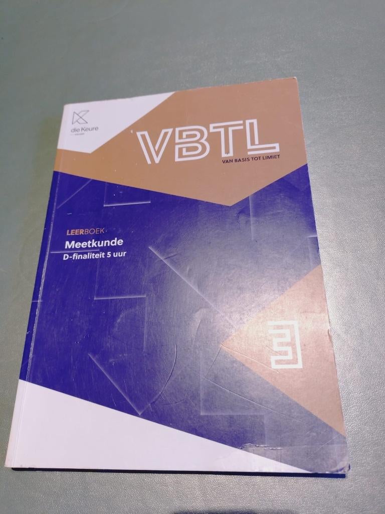 schoolboeken VBTL 3 meetkunde, Enlèvement ou Envoi, Comme neuf, Secondaire, Mathématiques A