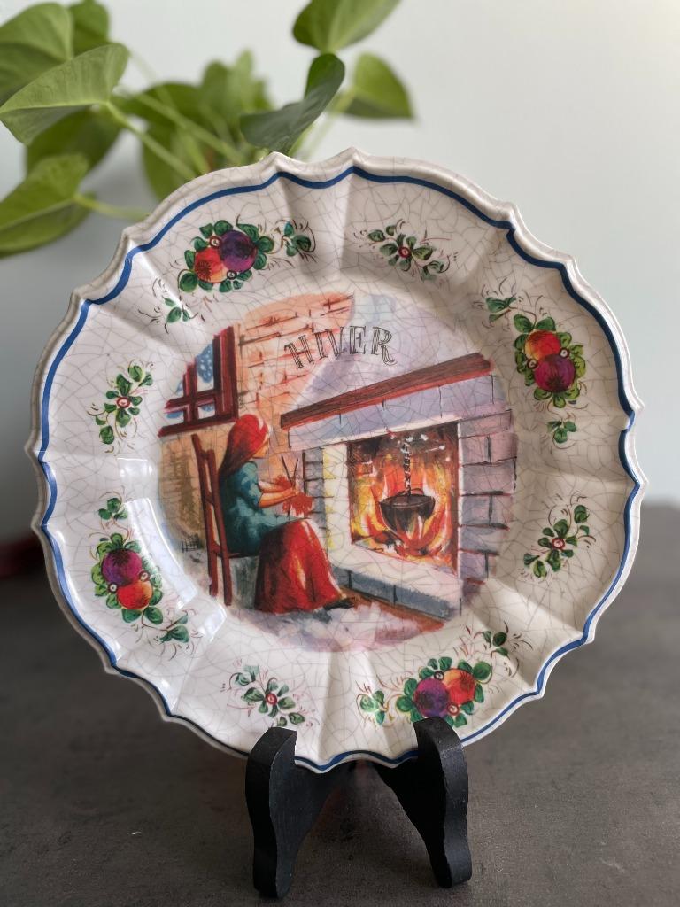 Assiettes décoratives « Les Quatre Saisons », Antiquités & Art, Enlèvement