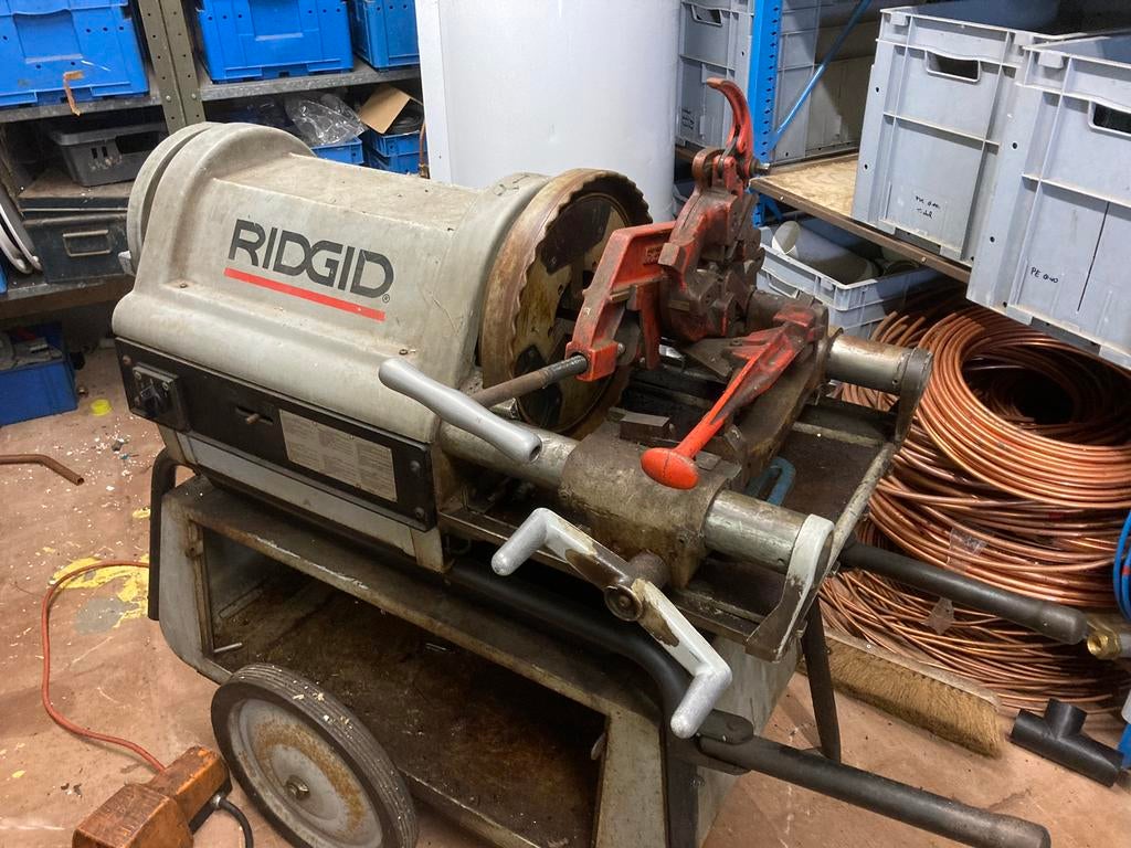 Ridgid 1224 draadsnijmachine, Bricolage & Construction, Outillage | Autres Machines, Utilisé, Enlèvement