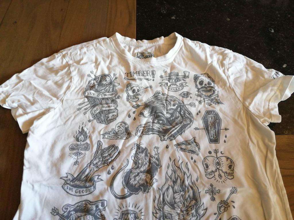 T-SHIRT WIT MERK ELEMENT - MAAT S – SKATE MERK, Wit, Ophalen of Verzenden, Element, Gedragen