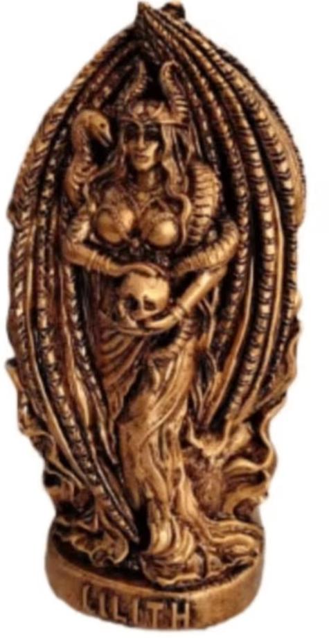 Statue vintage Lilith de style gothique (18 cm)