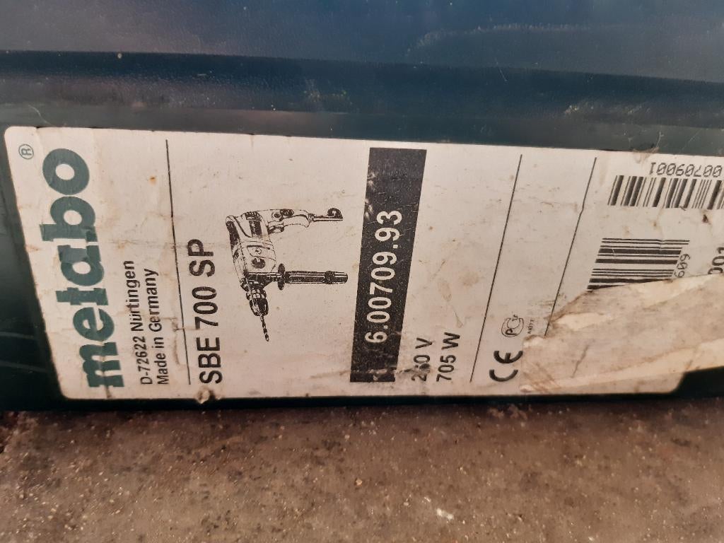 Proffesioneen boormachine Metabo Quick, Ophalen, Gebruikt, Boormachine, Variabele snelheid