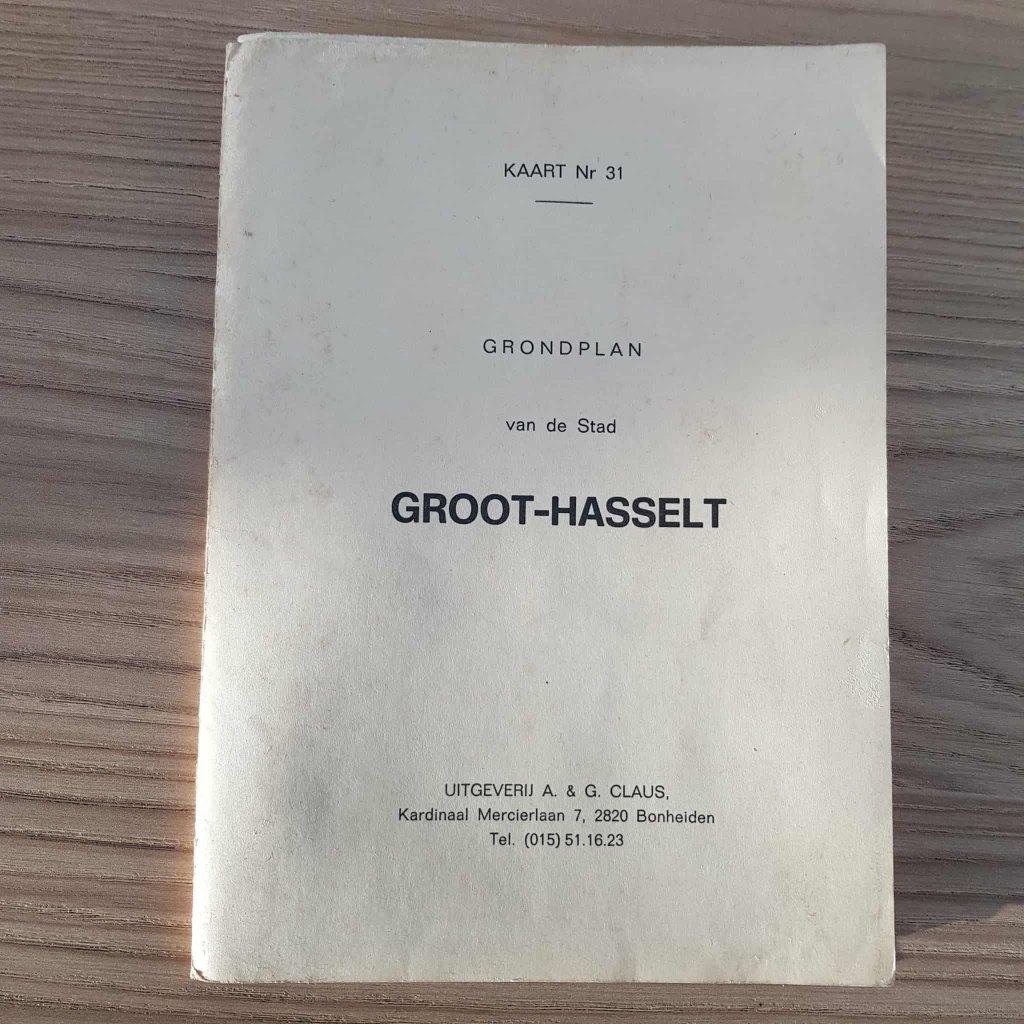 STADS/GROND PLAN GROOT-HASSELT, Gelezen, Overige typen, Ophalen of Verzenden, 1800 tot 2000