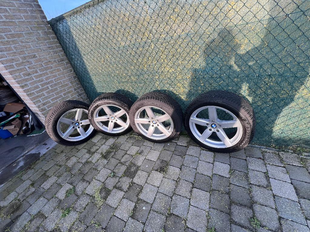 Bmw Velgen met winterbanden, Ophalen, 18 inch, Velg(en), Winterbanden