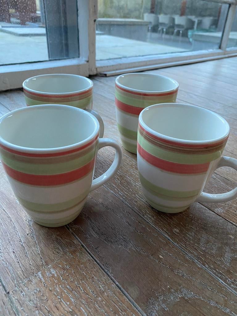 4 sachets de café, Enlèvement ou Envoi, Utilisé, Porcelaine, Tasse(s) et/ou soucoupe(s)