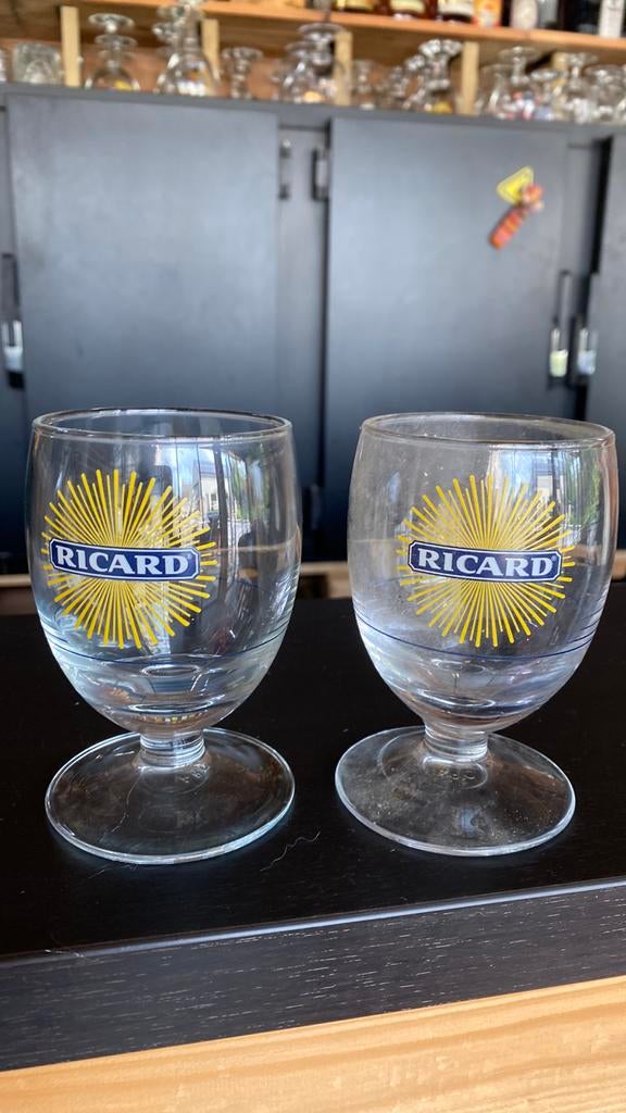 Verres Ricard. 2 pièces pour 8 €, Enlèvement ou Envoi, Comme neuf