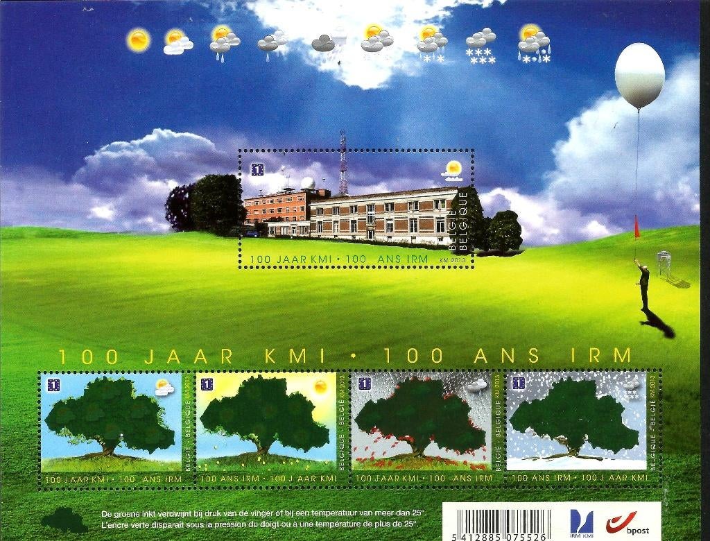 2013 100 jaar KMI OBP BL209**, Postzegels en Munten, Orginele gom, Ophalen of Verzenden, Zonder stempel, Postfris