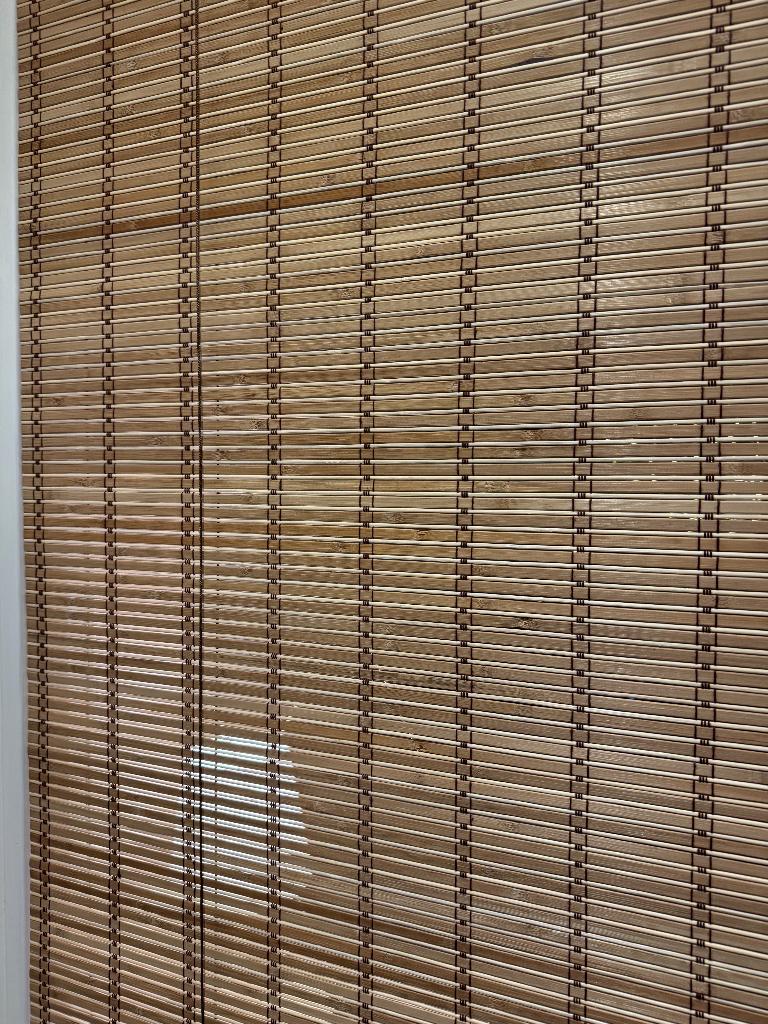 Sfeervol bamboe rolgordijn 110 x 160 cm, Ophalen, Nieuw, Bruin