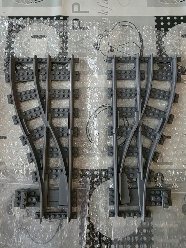 Trixbrix zero gap linkse en rechtse wissel lego compatibel., Ophalen of Verzenden, Lego