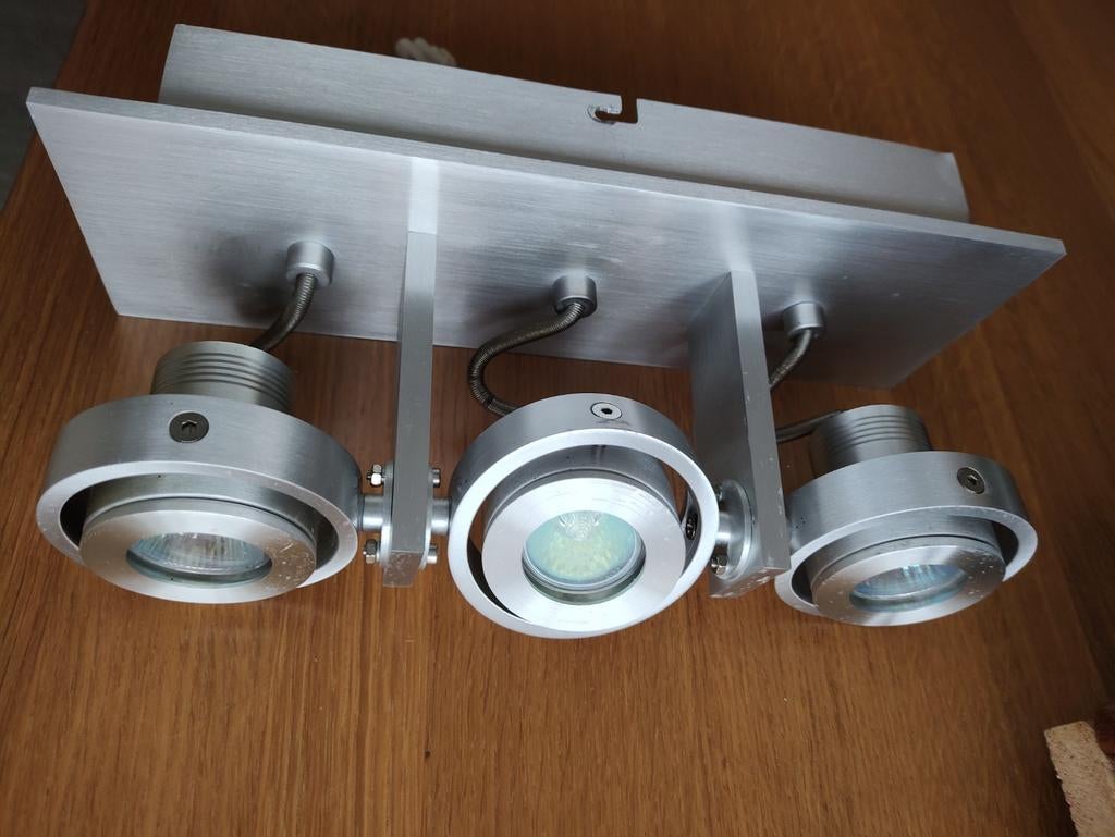 Halogeen spots, Ophalen, Halogeen, Strak, Metaal of Aluminium