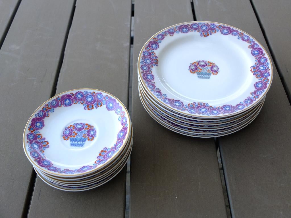 Service à goûter porcelaine de Limoges, Antiquités & Art, Antiquités | Services (vaisselle) complet, Enlèvement