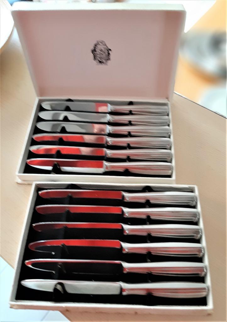 Te koop: Set van 12 dessertmessen van Gembloux, Maison & Meubles, Cuisine | Couverts, Enlèvement, Comme neuf
