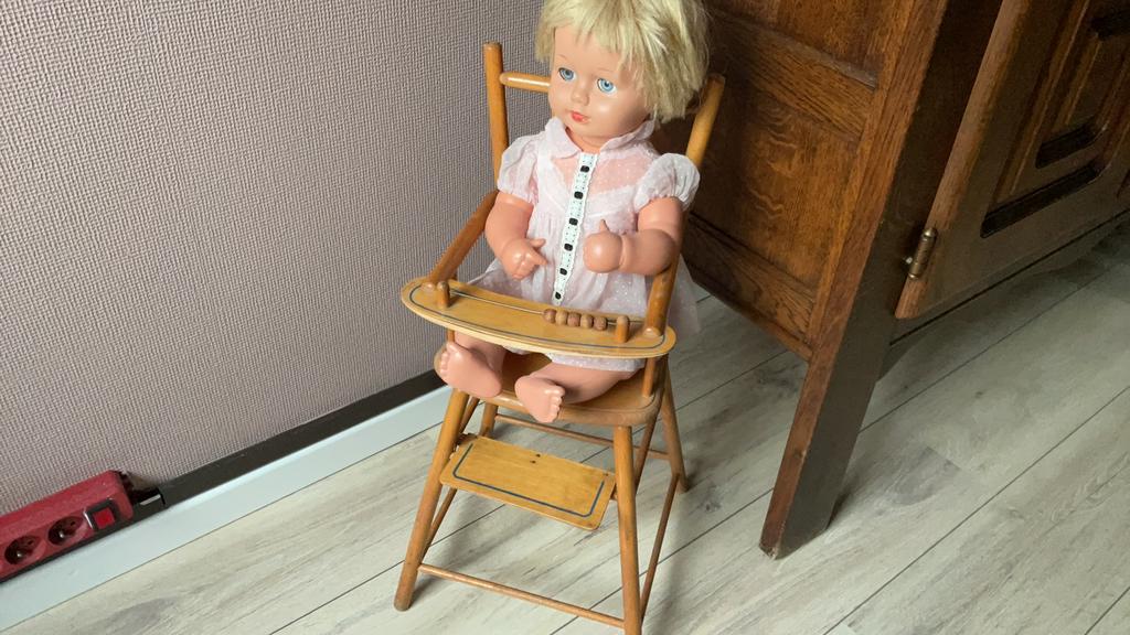 5 vintage poppen in zeer goede staat, Enlèvement, Comme neuf
