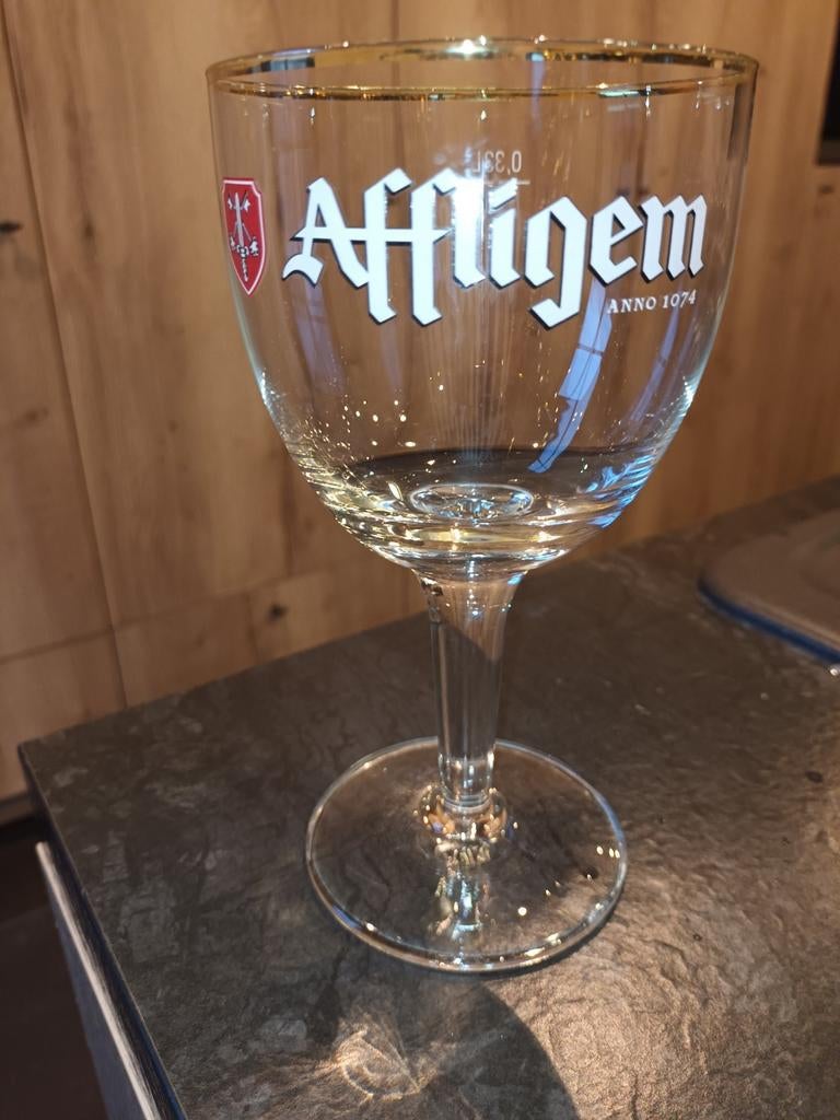 Affligem bierglas 33cl, Ophalen, Zo goed als nieuw
