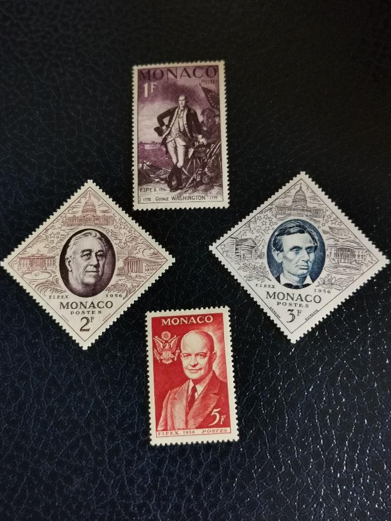 Monaco 1956 - Amerikaanse presidenten **, Postzegels en Munten, Ophalen of Verzenden, Monaco, Postfris