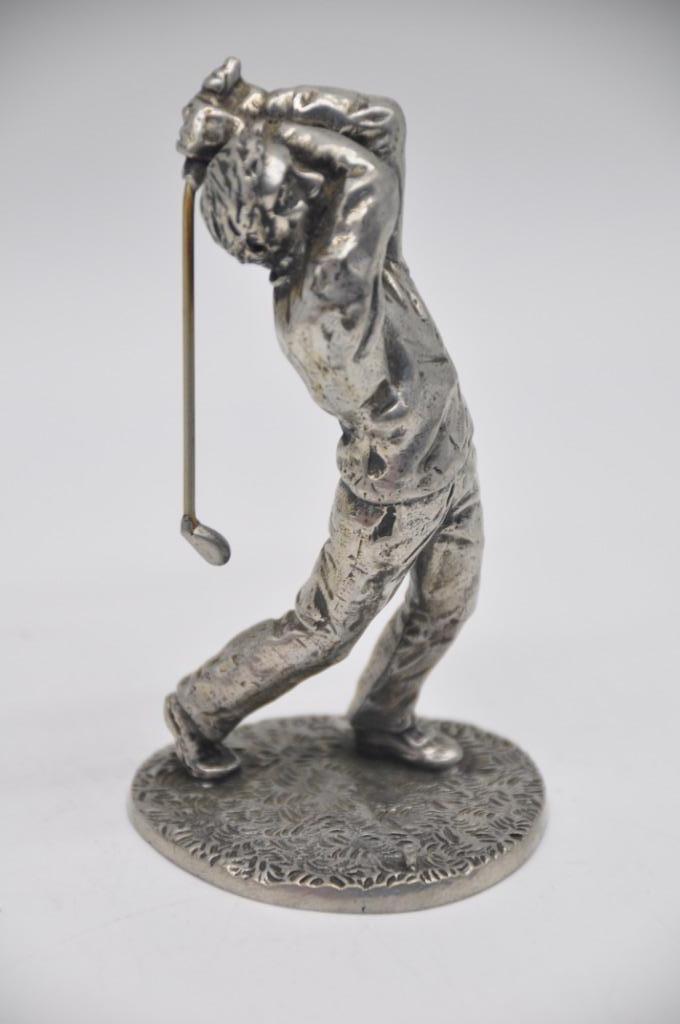 Gelria tin - golfer - beeldje, Ophalen of Verzenden