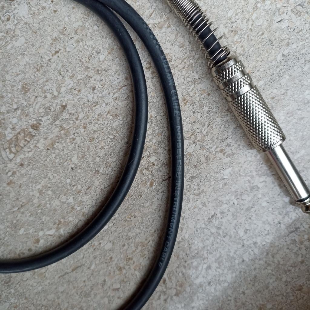 Câble instrument court YELLOWCABLE Noiseless, 2 x Jack, 55cm, Musique & Instruments, Enlèvement ou Envoi, Comme neuf, Instrument