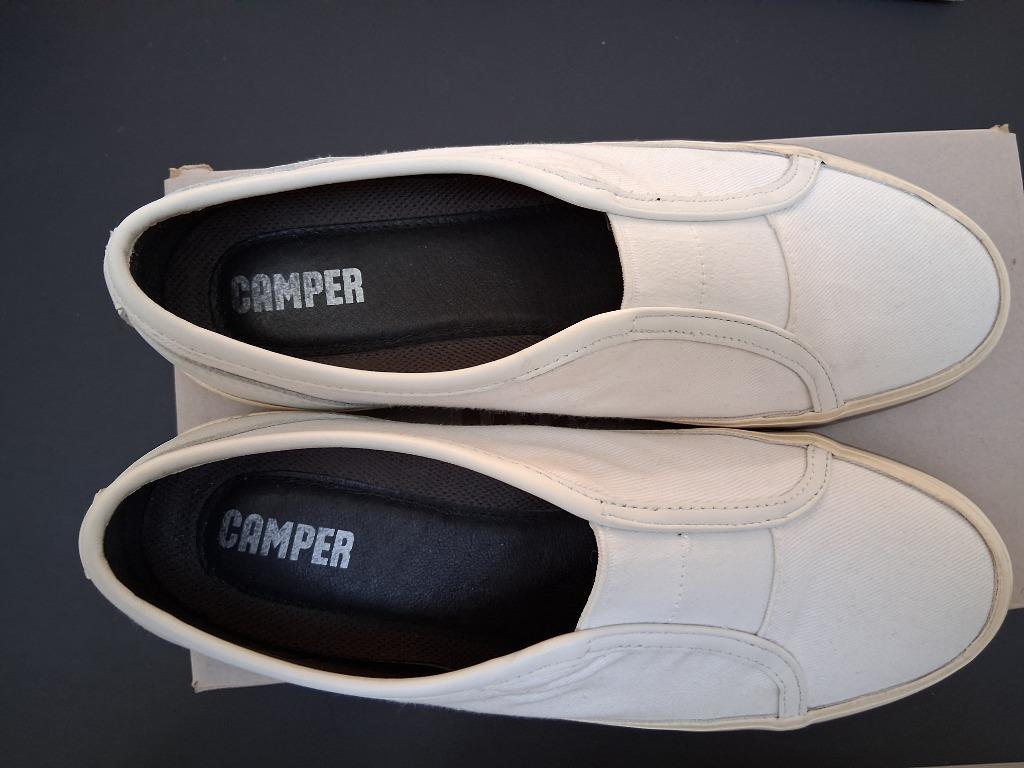 baskets de camping blanches, Enlèvement ou Envoi, Sneakers et Baskets, Camper, Comme neuf