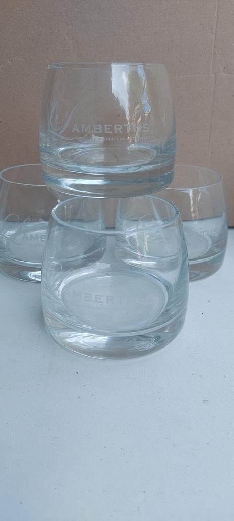 4 verres lambertus, Enlèvement ou Envoi, Comme neuf