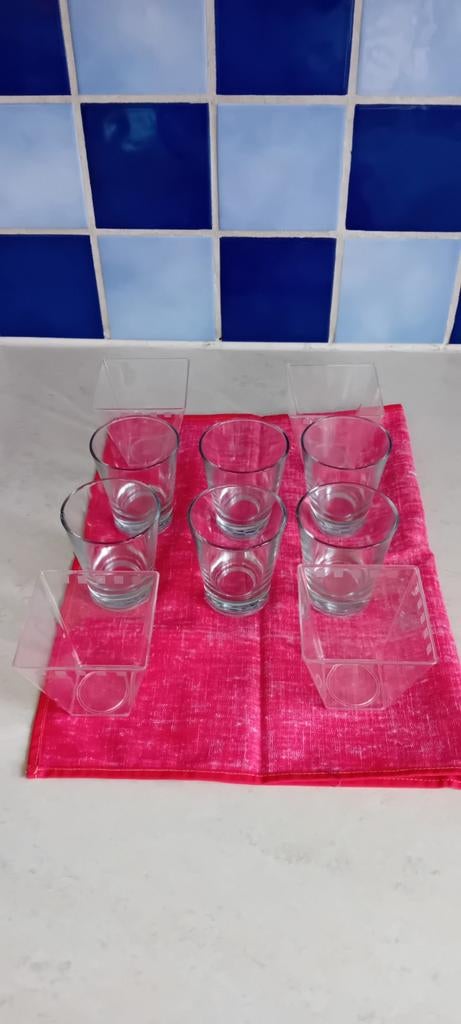 Lot de 6 verrines en verre transparent, Collections, Verres & Petits Verres, Enlèvement ou Envoi, Comme neuf, Autres types