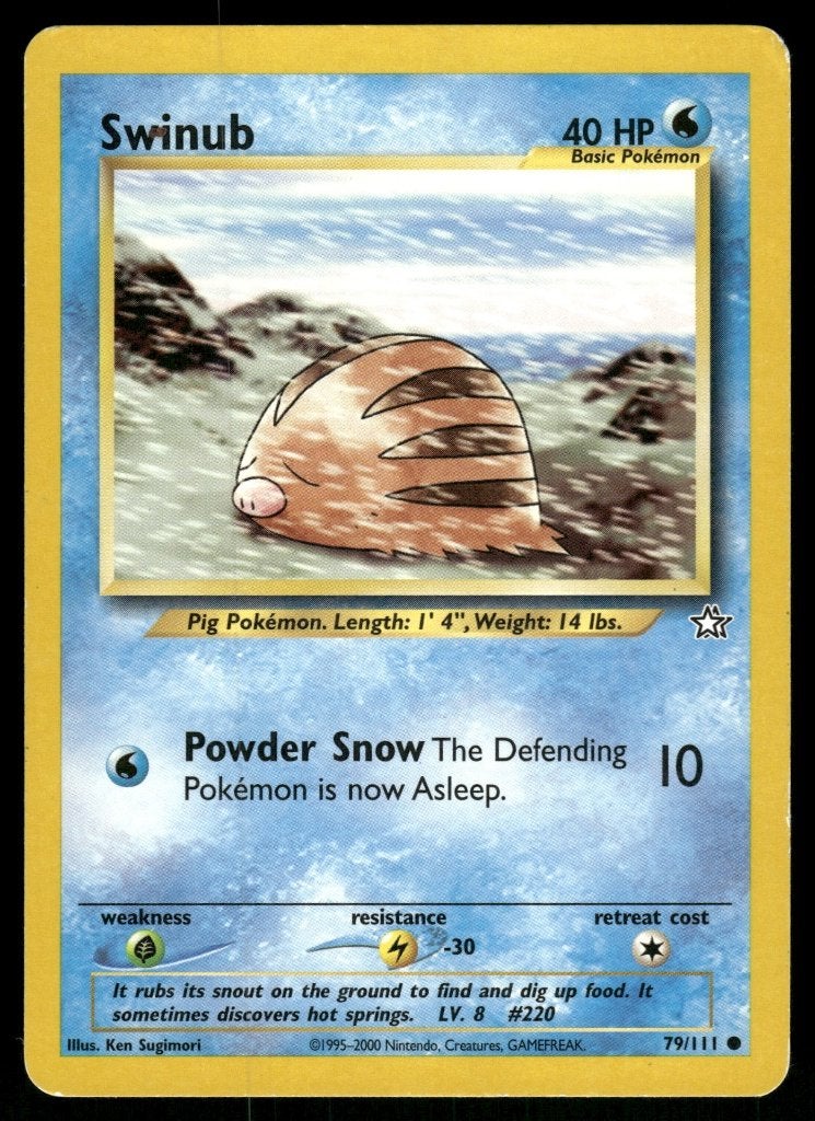 Swinub 79/111 - Neo Genesis (EX), Envoi, Utilisé