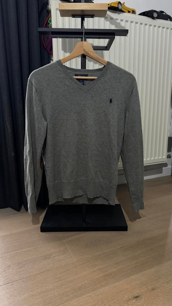Polo Ralph Lauren trui - V-hals - Grijs, Ophalen of Verzenden, Zo goed als nieuw, Jongen, Trui of Vest