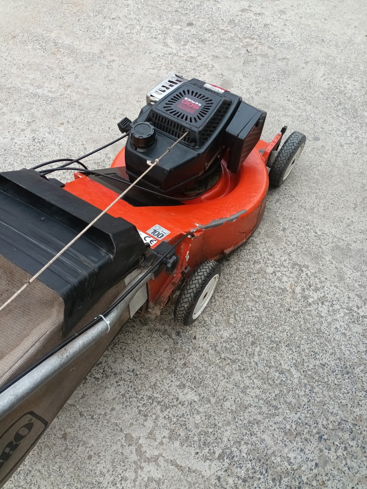 toro grasmaaier, Tuin en Terras, Ophalen, Cirkelmaaier, Gebruikt, Benzine-grasmaaier