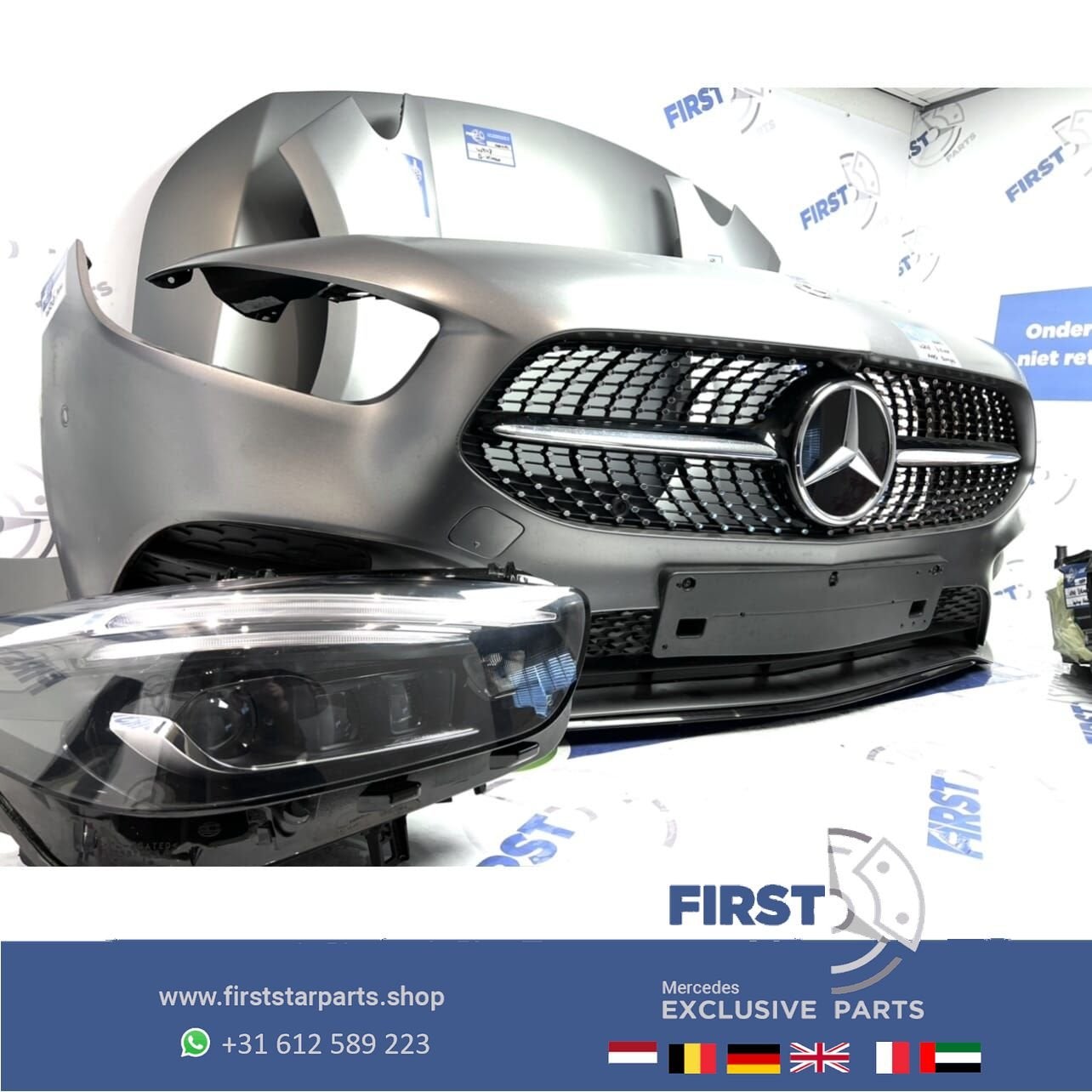 W247 AMG LINE VOORKOP MAT GRIJS 662 origineel Mercedes B KLA, Gebruikt, -, Voor, Ophalen of Verzenden
