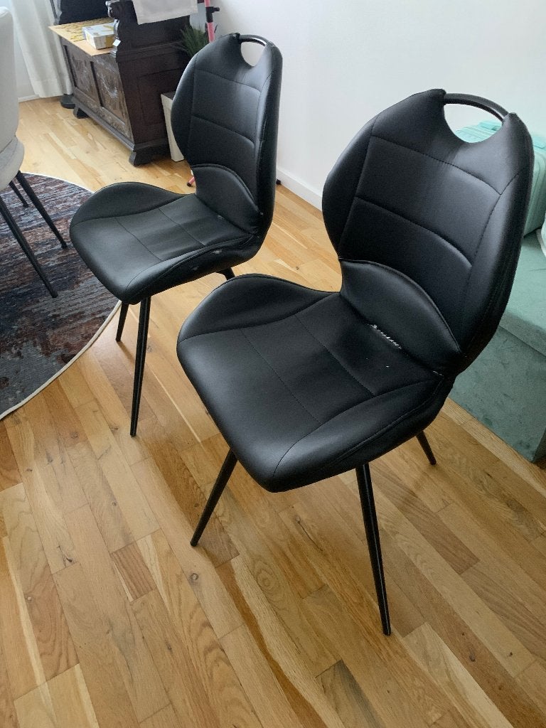 2 draaistoelen, Huis en Inrichting, Ophalen, Gebruikt, Zwart, Twee