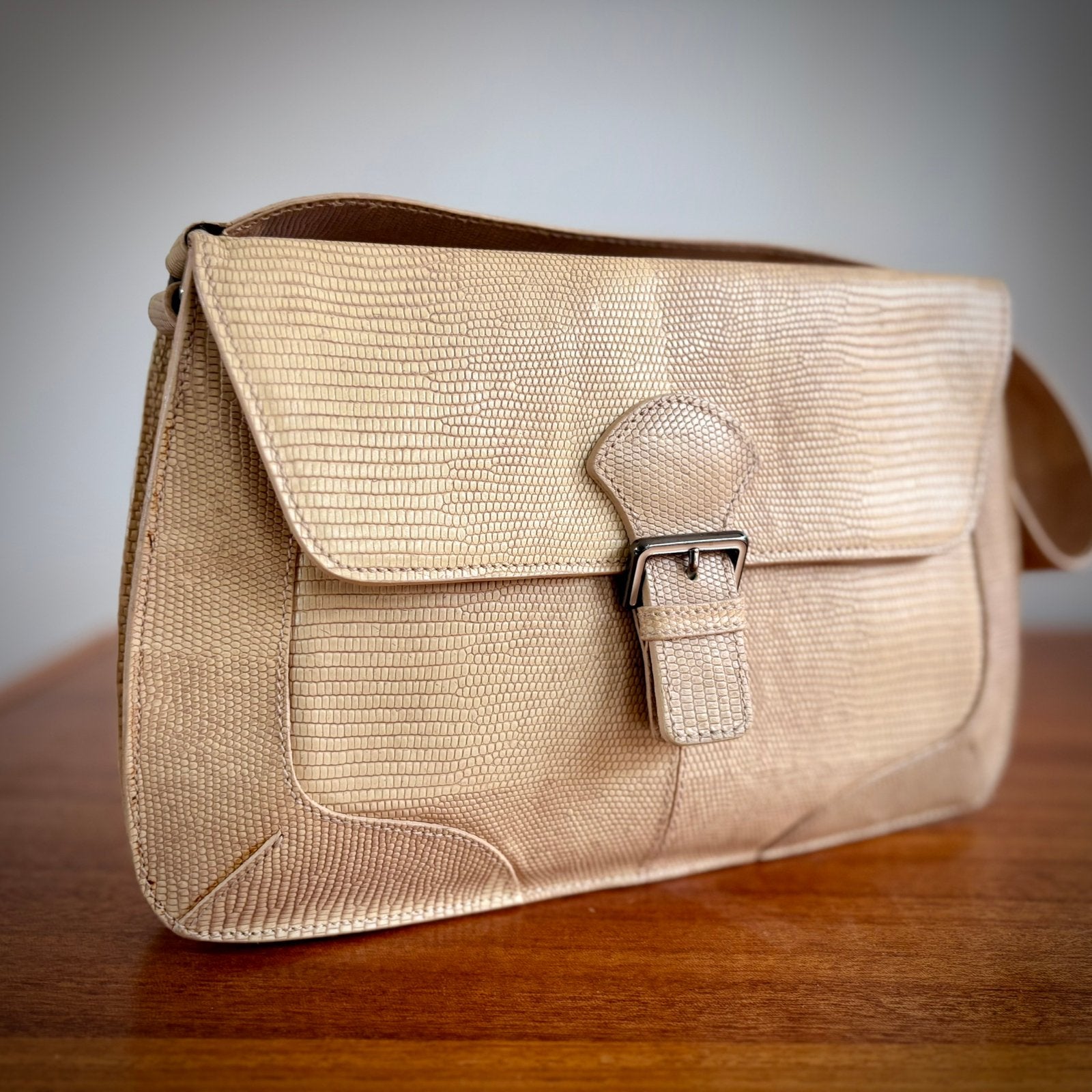 KOOPJE: Vintage Lederen FURLA Handtas, Enlèvement, Comme neuf, Sac à main