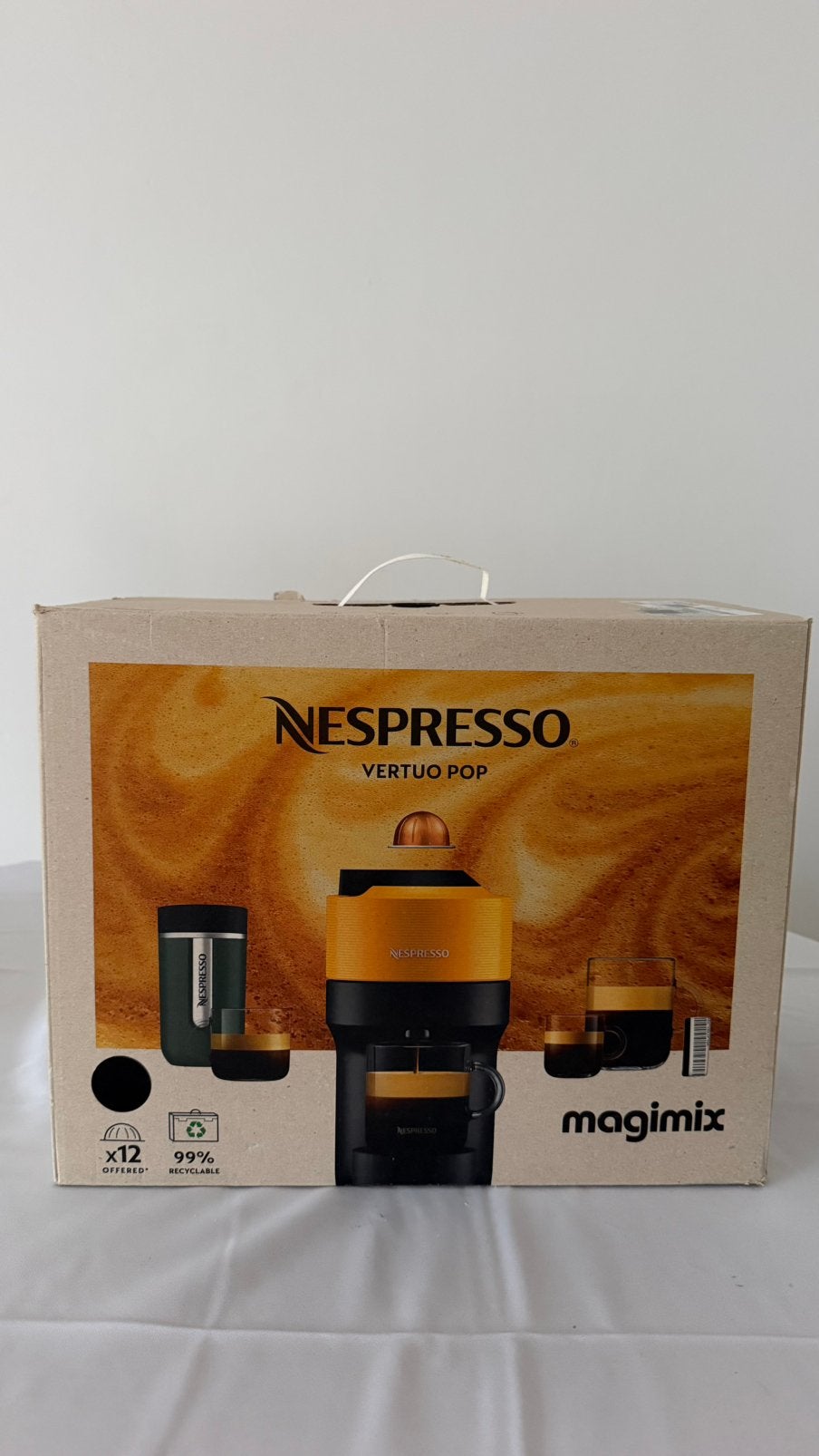 Nespresso Vertuo Pop Magimix zwart — Bijna nieuw, Ophalen of Verzenden, Zo goed als nieuw