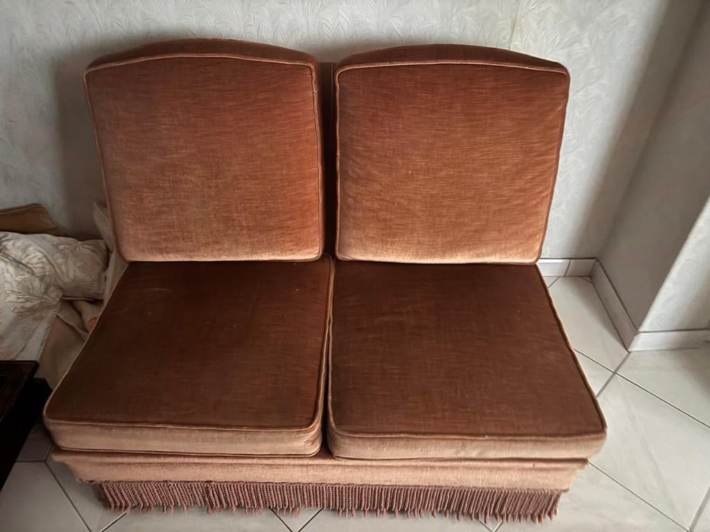 banquette canapé en velour, Maison & Meubles, Canapés | Salons, 75 à 100 cm, Comme neuf, Enlèvement, Classique