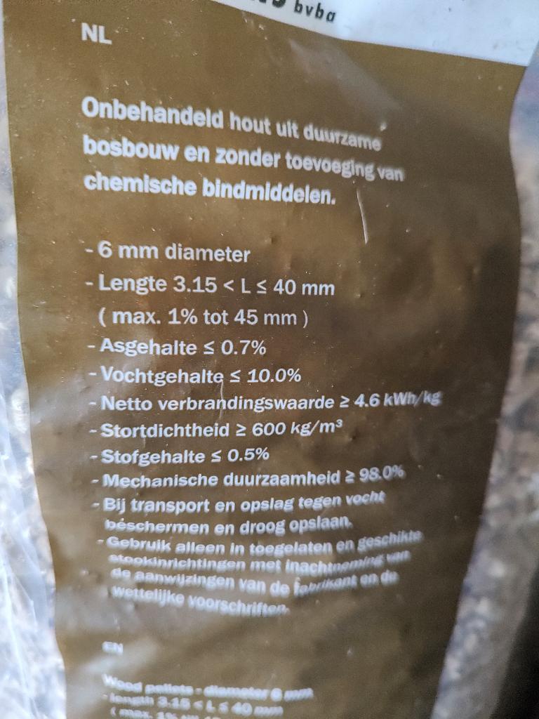 Zakken houtpellets, Enlèvement, Neuf