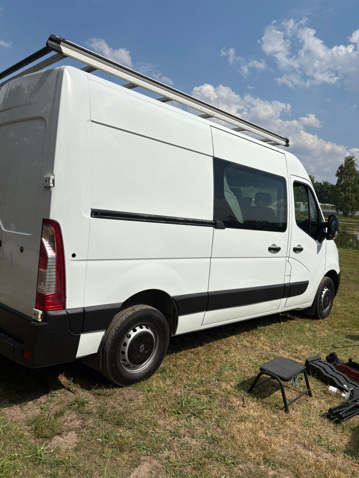 Q-Top imperiaal / dakdrager Renault Master L2 met ladderrol, Ophalen, Gebruikt, Renault