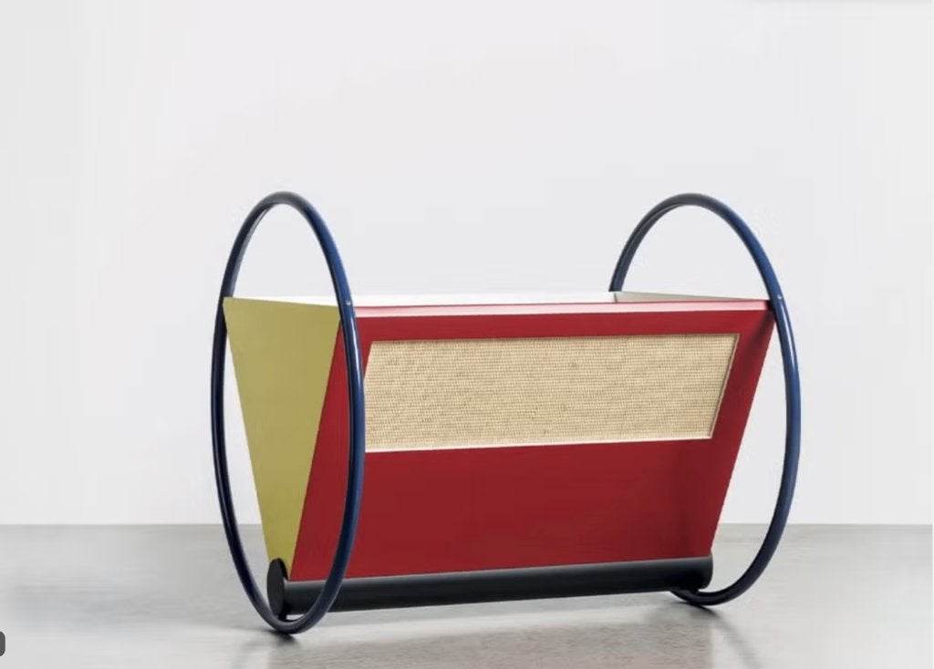 bauhaus rietveld design wieg, Antiek en Kunst, Ophalen, Hout