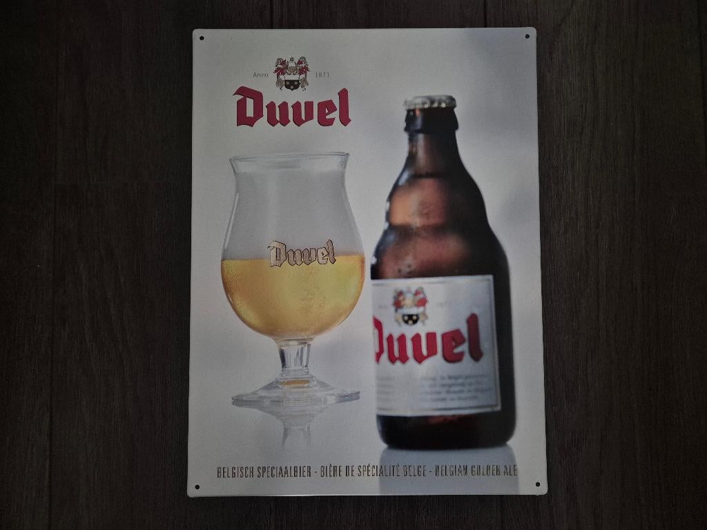 Reclamebord Duvel, Verzamelen, Ophalen, Zo goed als nieuw, Reclamebord, Plaat of Schild, Duvel