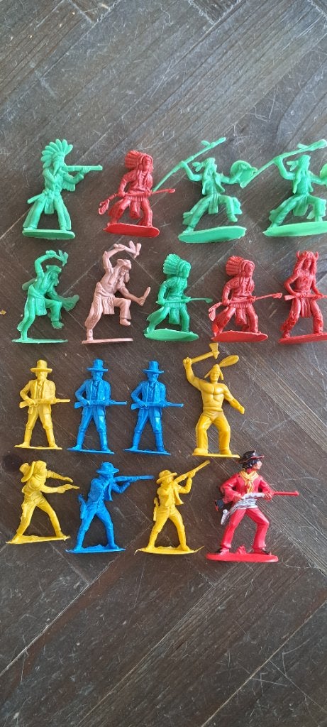Cowboys en indianen 1/32, Enlèvement ou Envoi, Utilisé, Plus grand que 1:35, Personnage ou Figurines