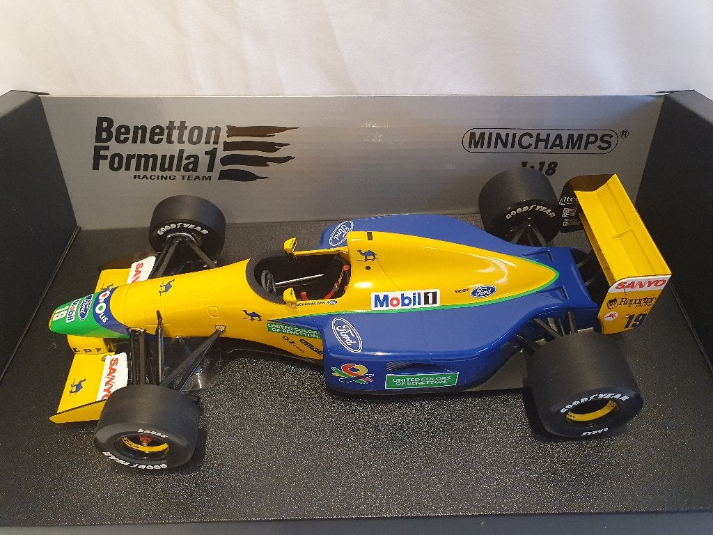 Michael Schumacher Benetton Ford B191B Early Season '92 1:18, Hobby en Vrije tijd, Modelauto's | 1:18, Ophalen of Verzenden, Nieuw