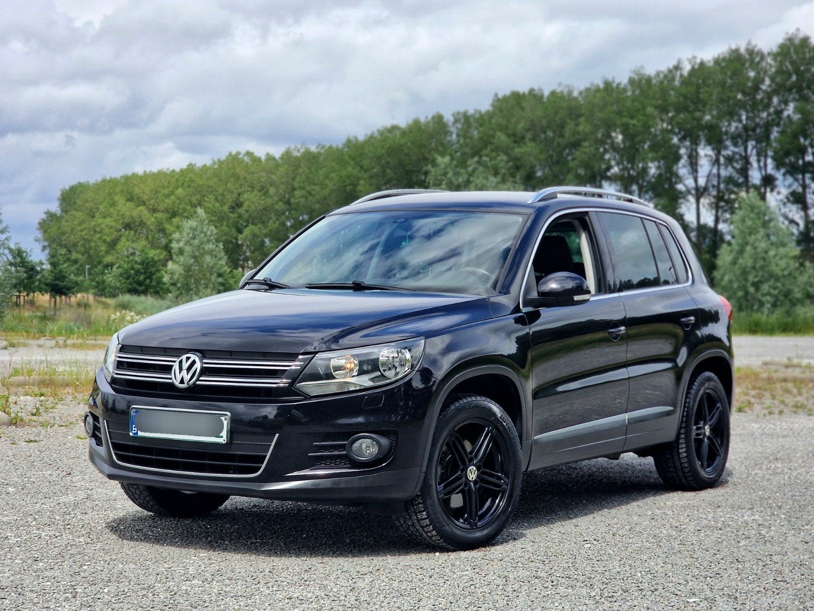 Volkswagen Tiguan 1.4 TSI Benzine – 2012 – Topstaat Euro5a, Auto's, Euro 5, Zwart, Alcantara, Zwart