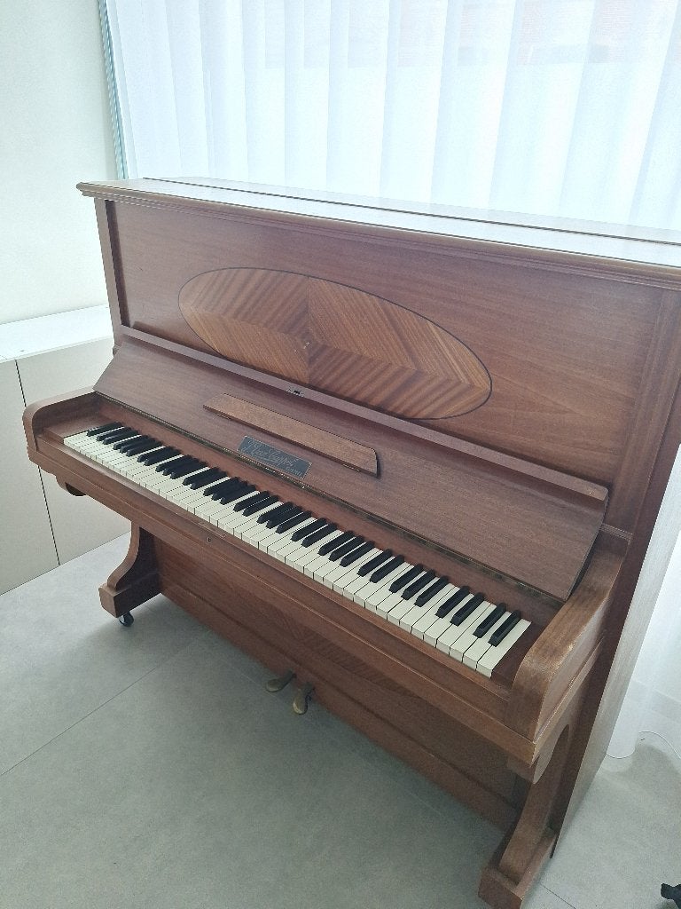 Buffetpiano, Ophalen, Gebruikt, Bruin, Piano