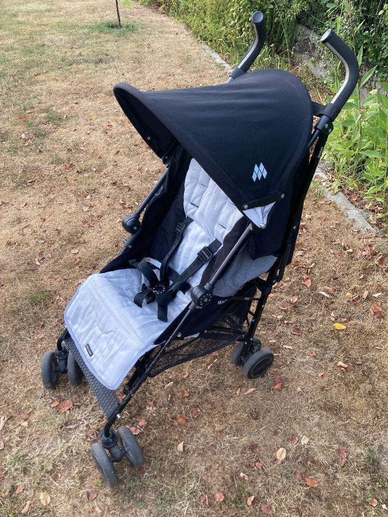 Buggy zwart/grijs - Maclaren, Enfants & Bébés, Buggys, Enlèvement, Utilisé, Maclaren, Protection de pluie
